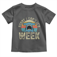 Vintage Hammerhead Shark Lover Toddler T Shirt Sorry I Cant Its Week