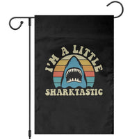 Im A Little Sharktastic Garden Flag Vintage Shark Lover Week Gift