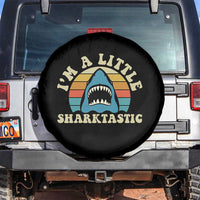 Im A Little Sharktastic Spare Tire Cover Vintage Shark Lover Week Gift
