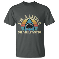 Im A Little Sharktastic T Shirt Vintage Shark Lover Week Gift