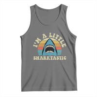 Im A Little Sharktastic Tank Top Vintage Shark Lover Week Gift