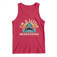 Im A Little Sharktastic Tank Top Vintage Shark Lover Week Gift