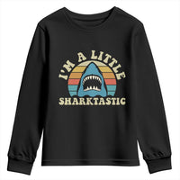 Im A Little Sharktastic Youth Sweatshirt Vintage Shark Lover Week Gift