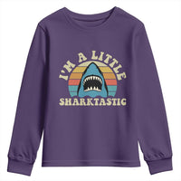 Im A Little Sharktastic Youth Sweatshirt Vintage Shark Lover Week Gift