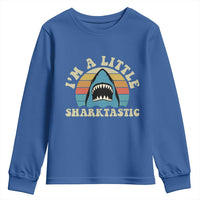 Im A Little Sharktastic Youth Sweatshirt Vintage Shark Lover Week Gift