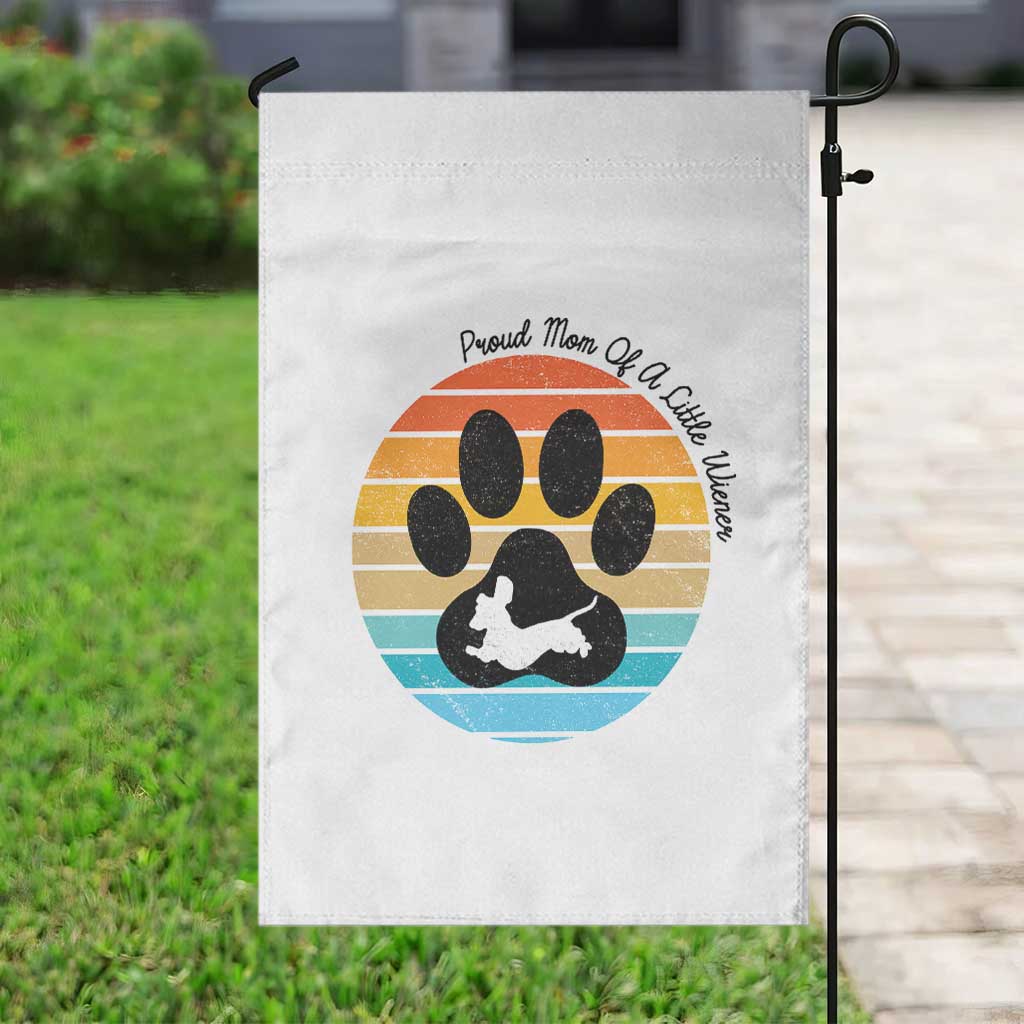 Dachshund Dog Mom Garden Flag Proud Mom Of A Little Wiener - Wonder Print Shop