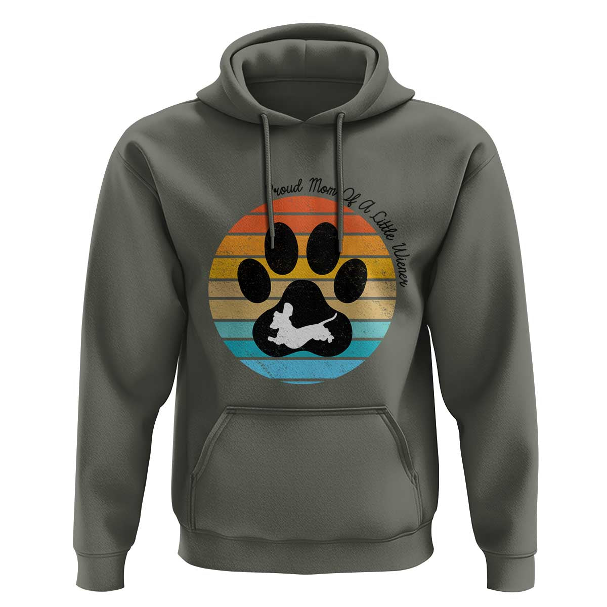 Dachshund Dog Mom Hoodie Proud Mom Of A Little Wiener - Wonder Print Shop