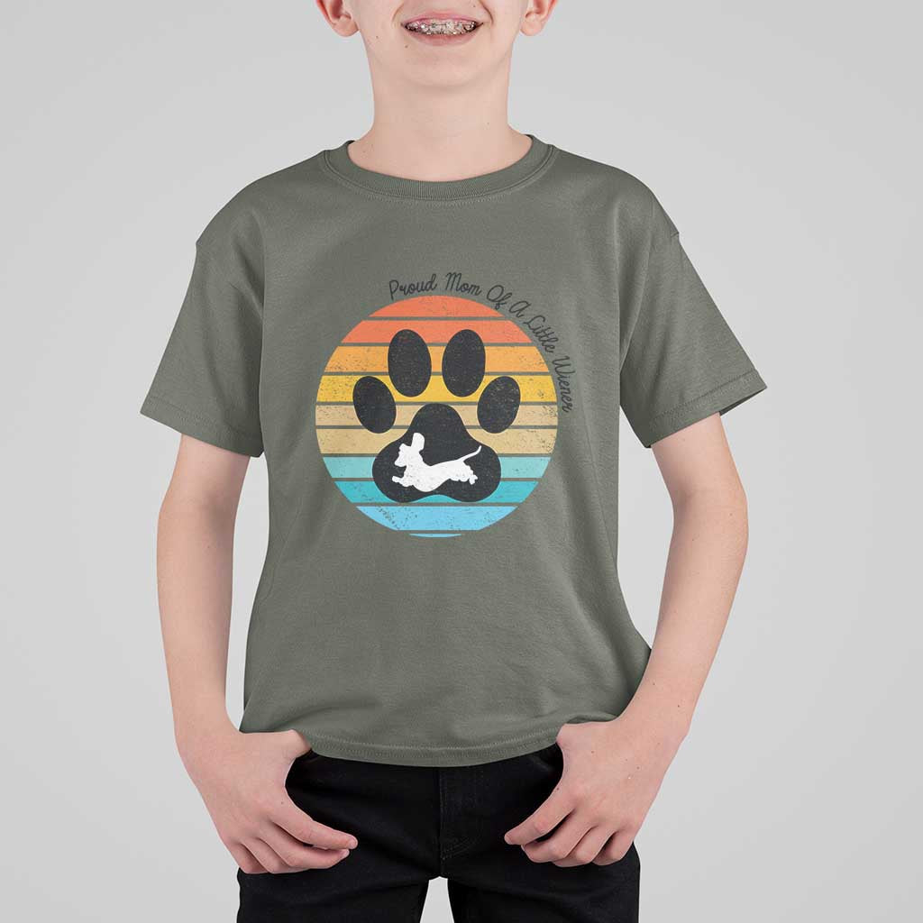 Dachshund Dog Mom T Shirt For Kid Proud Mom Of A Little Wiener - Wonder Print Shop