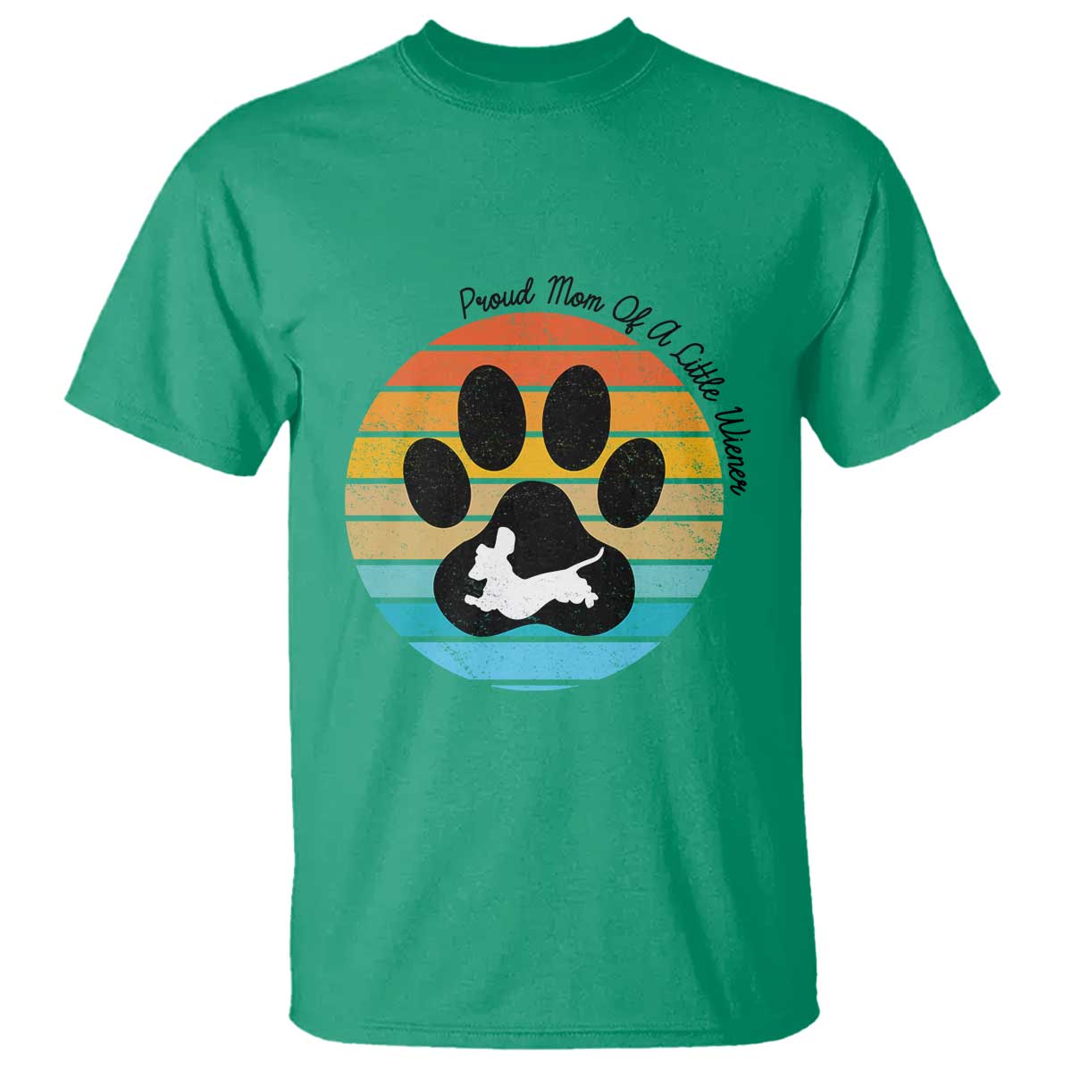 Dachshund Dog Mom T Shirt Proud Mom Of A Little Wiener - Wonder Print Shop