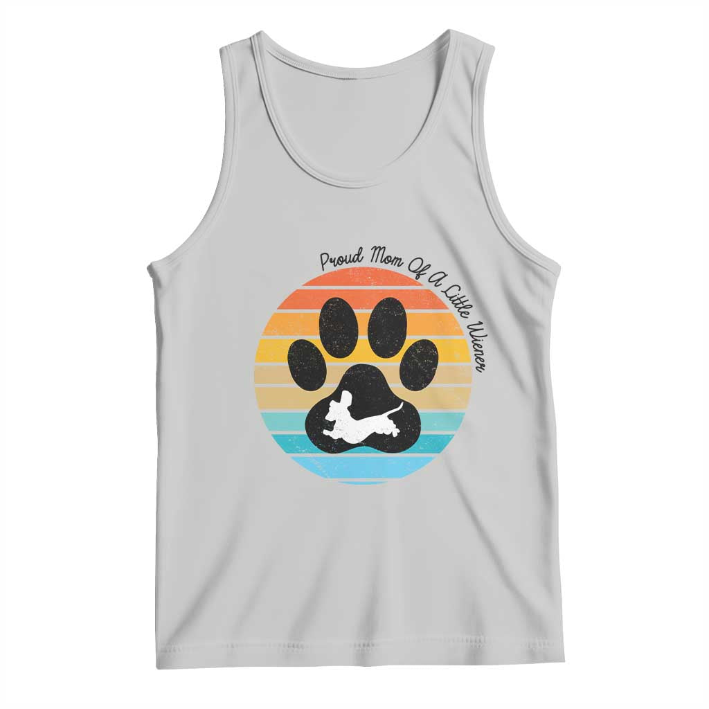 Dachshund Dog Mom Tank Top Proud Mom Of A Little Wiener - Wonder Print Shop