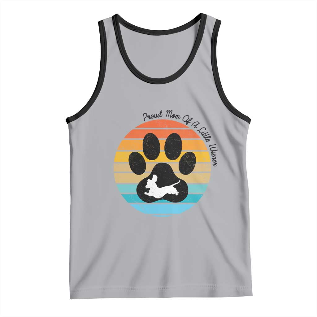 Dachshund Dog Mom Tank Top Proud Mom Of A Little Wiener - Wonder Print Shop