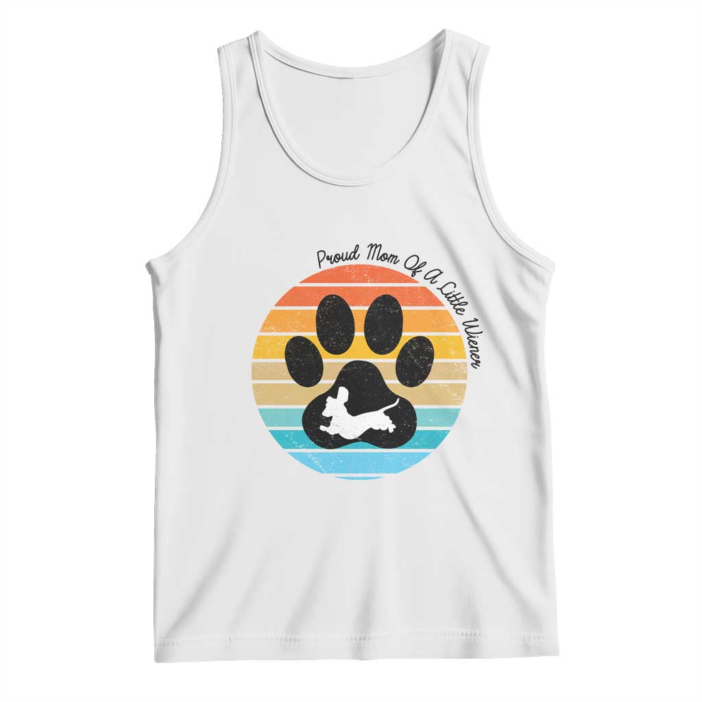 Dachshund Dog Mom Tank Top Proud Mom Of A Little Wiener - Wonder Print Shop