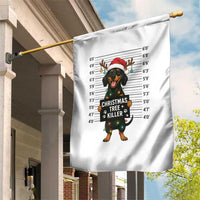 Christmas Dachshund Garden Flag Funny Christmas Tree Killer - Wonder Print Shop