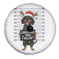 Christmas Dachshund Spare Tire Cover Funny Christmas Tree Killer - Wonder Print Shop