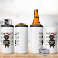 Christmas Dachshund 4 in 1 Can Cooler Tumbler Funny Christmas Tree Killer