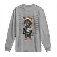 Christmas Dachshund Long Sleeve Shirt Funny Christmas Tree Killer - Wonder Print Shop