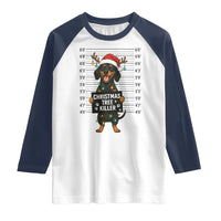 Christmas Dachshund Raglan Shirt Funny Christmas Tree Killer - Wonder Print Shop