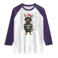 Christmas Dachshund Raglan Shirt Funny Christmas Tree Killer - Wonder Print Shop