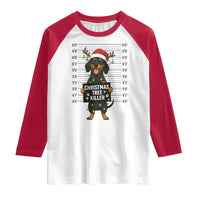 Christmas Dachshund Raglan Shirt Funny Christmas Tree Killer - Wonder Print Shop