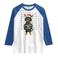 Christmas Dachshund Raglan Shirt Funny Christmas Tree Killer - Wonder Print Shop