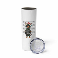 Christmas Dachshund Skinny Tumbler Funny Christmas Tree Killer