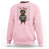Christmas Dachshund Sweatshirt Funny Christmas Tree Killer - Wonder Print Shop