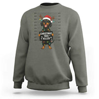 Christmas Dachshund Sweatshirt Funny Christmas Tree Killer - Wonder Print Shop