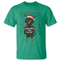 Christmas Dachshund T Shirt Funny Christmas Tree Killer - Wonder Print Shop