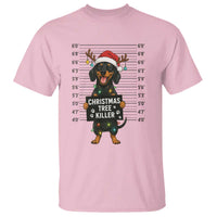 Christmas Dachshund T Shirt Funny Christmas Tree Killer - Wonder Print Shop