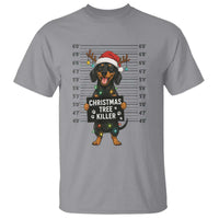 Christmas Dachshund T Shirt Funny Christmas Tree Killer - Wonder Print Shop
