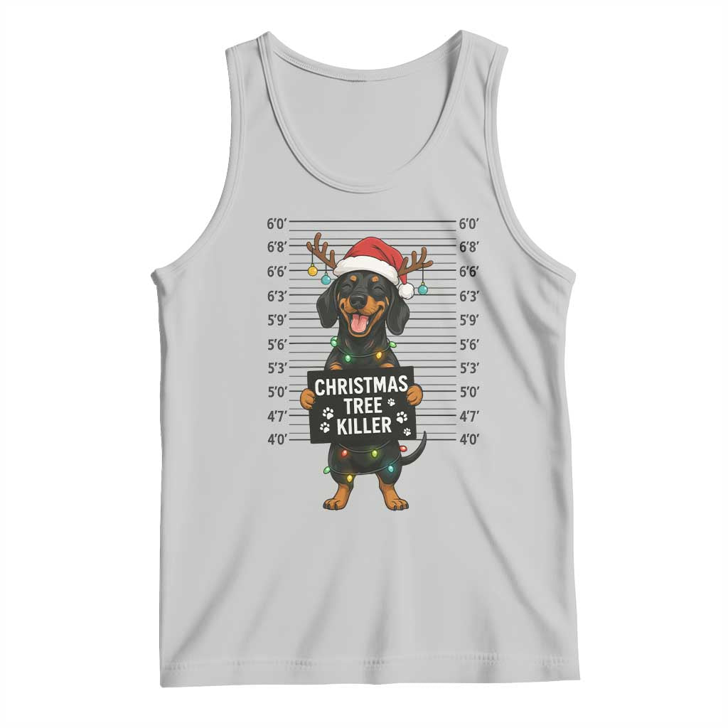 Christmas Dachshund Tank Top Funny Christmas Tree Killer - Wonder Print Shop
