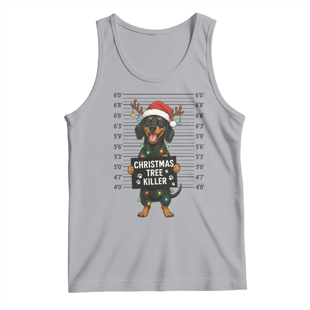 Christmas Dachshund Tank Top Funny Christmas Tree Killer - Wonder Print Shop