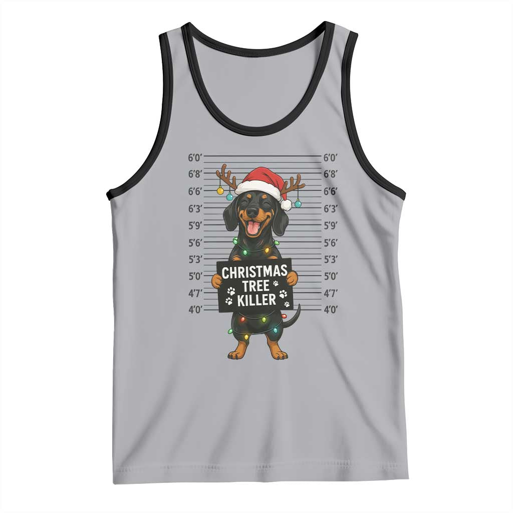 Christmas Dachshund Tank Top Funny Christmas Tree Killer - Wonder Print Shop