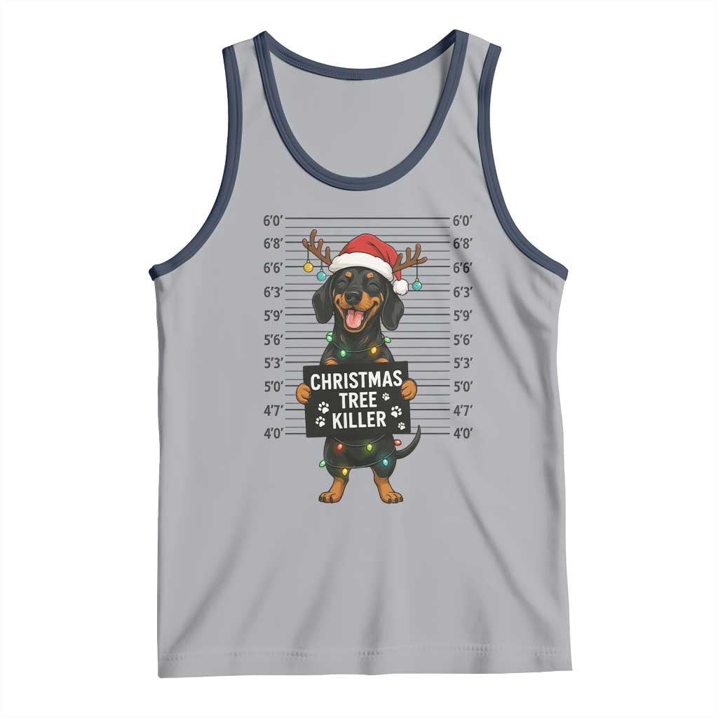 Christmas Dachshund Tank Top Funny Christmas Tree Killer - Wonder Print Shop
