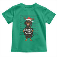 Christmas Dachshund Toddler T Shirt Funny Christmas Tree Killer - Wonder Print Shop