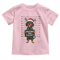 Christmas Dachshund Toddler T Shirt Funny Christmas Tree Killer - Wonder Print Shop