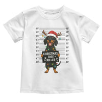 Christmas Dachshund Toddler T Shirt Funny Christmas Tree Killer - Wonder Print Shop