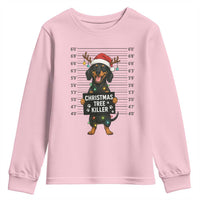 Christmas Dachshund Youth Sweatshirt Funny Christmas Tree Killer - Wonder Print Shop