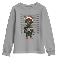 Christmas Dachshund Youth Sweatshirt Funny Christmas Tree Killer - Wonder Print Shop