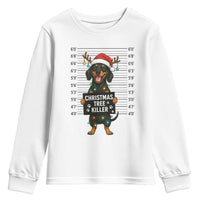 Christmas Dachshund Youth Sweatshirt Funny Christmas Tree Killer - Wonder Print Shop