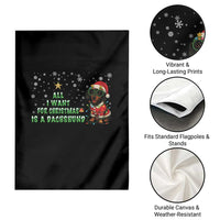 Christmas Dachshund Garden Flag All I Want For Christmas Is A Dachshund - Wonder Print Shop
