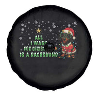 Christmas Dachshund Spare Tire Cover All I Want For Christmas Is A Dachshund - Wonder Print Shop