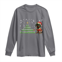 Christmas Dachshund Long Sleeve Shirt All I Want For Christmas Is A Dachshund - Wonder Print Shop