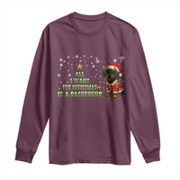 Christmas Dachshund Long Sleeve Shirt All I Want For Christmas Is A Dachshund - Wonder Print Shop