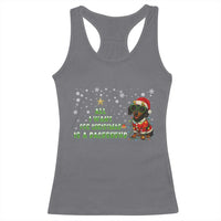 Christmas Dachshund Racerback Tank Top All I Want For Christmas Is A Dachshund - Wonder Print Shop