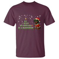 Christmas Dachshund T Shirt All I Want For Christmas Is A Dachshund - Wonder Print Shop