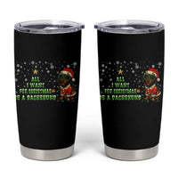 Christmas Dachshund Tumbler Cup All I Want For Christmas Is A Dachshund