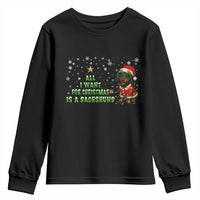 Christmas Dachshund Youth Sweatshirt All I Want For Christmas Is A Dachshund - Wonder Print Shop