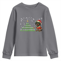 Christmas Dachshund Youth Sweatshirt All I Want For Christmas Is A Dachshund - Wonder Print Shop