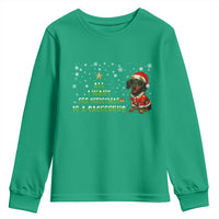 Christmas Dachshund Youth Sweatshirt All I Want For Christmas Is A Dachshund - Wonder Print Shop
